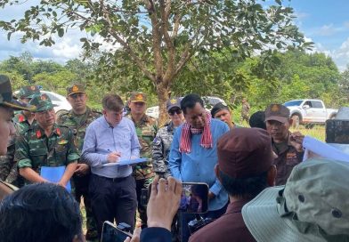 The Delegation of the Military Attaché Corps of Phnom Penh (MACPP), both resident and non-resident, conducted the on-site observation of the locations directly impacted by the indiscriminate airstrikes (MK-84) and artillery strikes by the Thai armed forces, onto the rural Cambodian residential areas, during the Cambodian–Thai border conflict, in the vicinity of Thma Daun Village, Kok Mon Commune, Banteay Ampil District, Oddar Meanchey Province. Sunday Afternoon, 10 August 2025