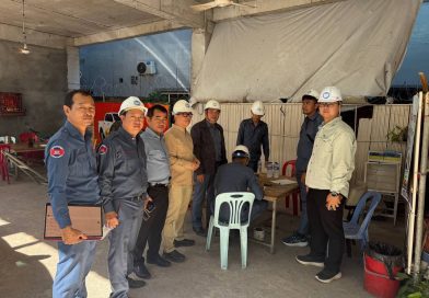 ក្រុមការងារក្រសួងរៀបចំដែនដី នគរូបនីយកម្ម និងសំណង់ ចុះត្រួតពិនិត្យបច្ចេកទេស និងសុវត្ថិភាពអគារមួយកន្លែងក្នុងក្រុងព្រះសីហនុ